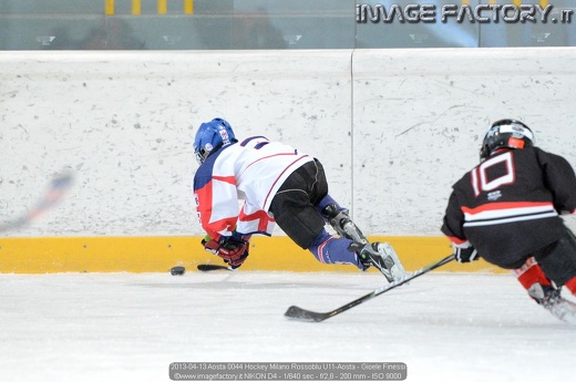 2013-04-13 Aosta 0044 Hockey Milano Rossoblu U11-Aosta - Gioele Finessi